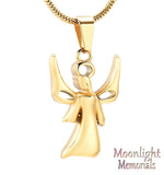 Angel Halo Wing Urn Cremation Necklace
