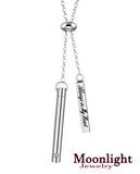 Always in my Heart Crystal Cremation Urn Keepsake Ashes Memorial Necklace