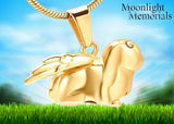 Rabbit Ashes Bunny Urn Cremation Pendant Ashes Holder Memorial Necklace