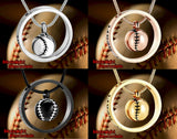 Baseball Always In My Heart Urn Cremation Pendant Ash Holder Memorial Necklace