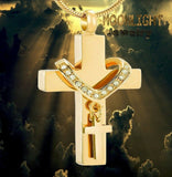 Cross Christian With Charm Urn Cremation Necklace